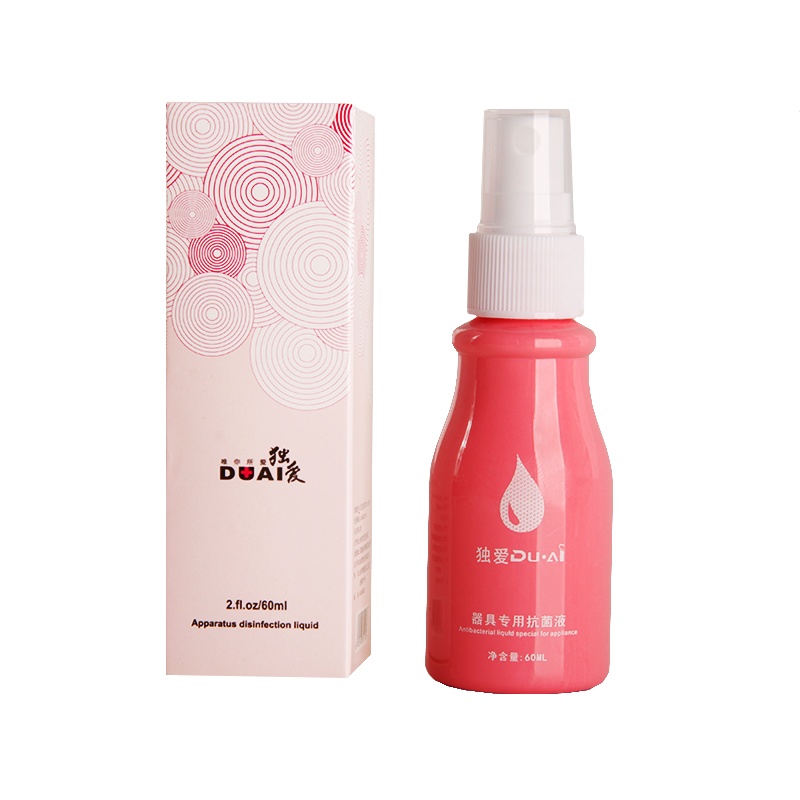 独爱(DUAI)成人器具抗菌液60ml 情趣玩具专用消毒液 水溶性清洁抑菌喷剂 男女用自慰器震动棒清洗喷雾清洁水