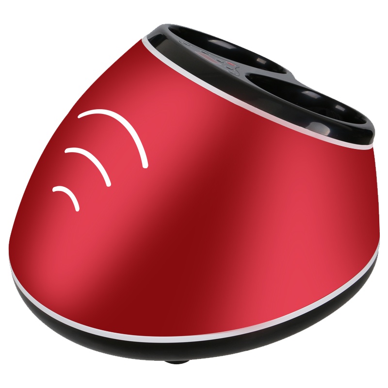 朗康 LK-8806足疗机脚底按摩器 4D全包裹按摩足疗仪 玫瑰红 智能温热辅助按摩仪腿部按摩器