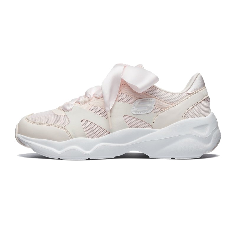 斯凯奇（SKECHERS）女鞋校园甜美青少年鞋丝带小白鞋熊猫鞋休闲鞋66666203