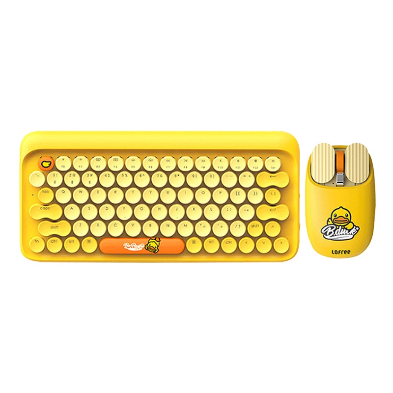 lofree洛斐小黄鸭键盘鼠标套装