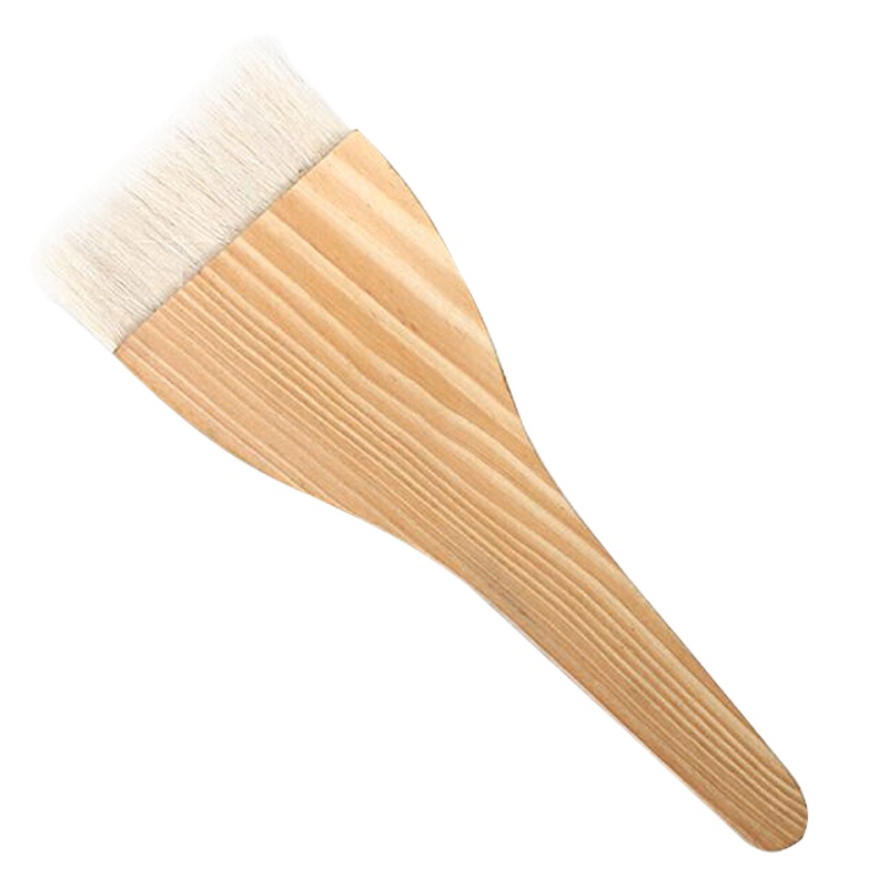 企购优品耐高温木柄不掉毛食品刷烧烤刷蛋液刷油刷果酱刷肠粉刷 猪毛刷-2寸