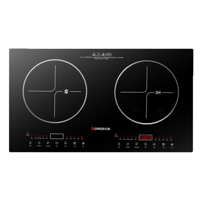 志高(CHIGO)嵌入式电磁炉电陶炉双灶双头家用智能台式双炉双眼镶入式电灶
