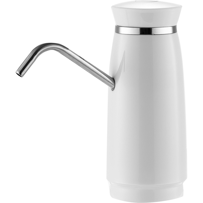 美厨(maxcook)桶装水抽水器 家用饮水器纯净水压水器 充电式无线电动吸水器自动抽水机 不锈钢出口白色MCPJ017