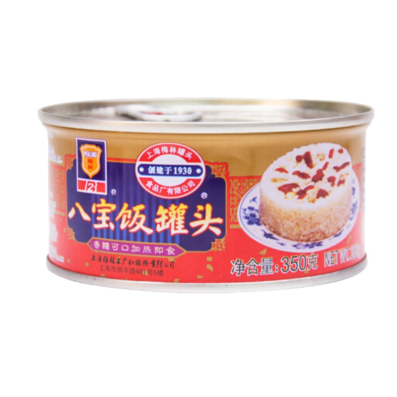 上海梅林 八宝饭罐头 糯米饭年夜饭350g