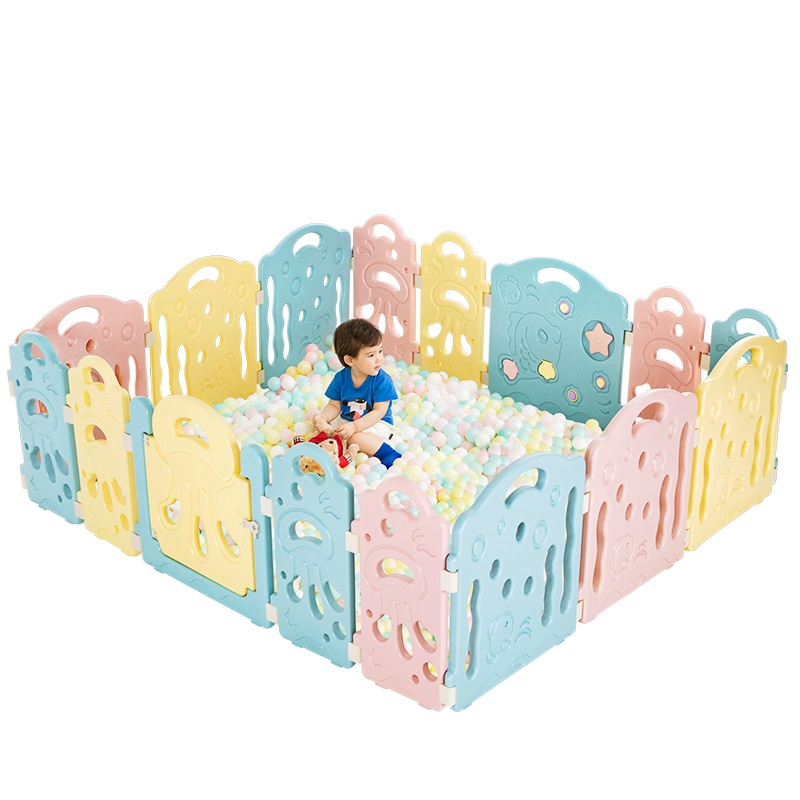 爱音(Aing)儿童游戏围栏宝宝室内户外安全学步防护栏儿童游戏围栏海洋球池游乐场