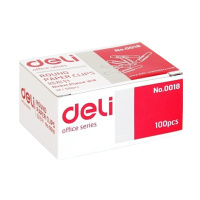 [精选]得力(deli) 0018 回形针 镀镍表层 100枚/盒 10盒装
