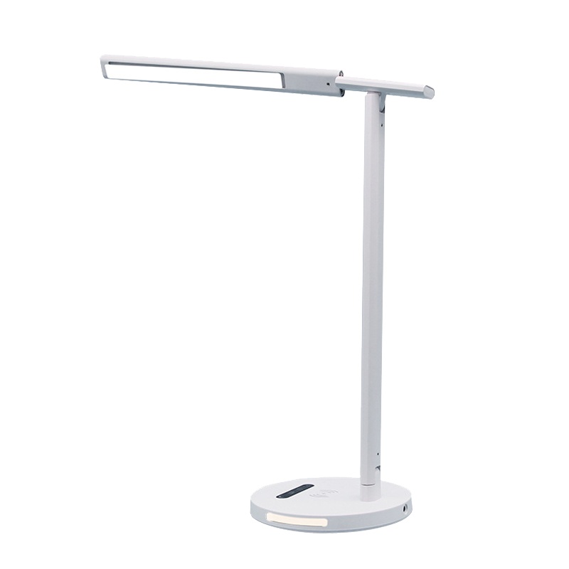 启道led充电金属台灯 宿舍书桌led小台灯180度调节照明角度卧室床头灯 三档调色 H9W款