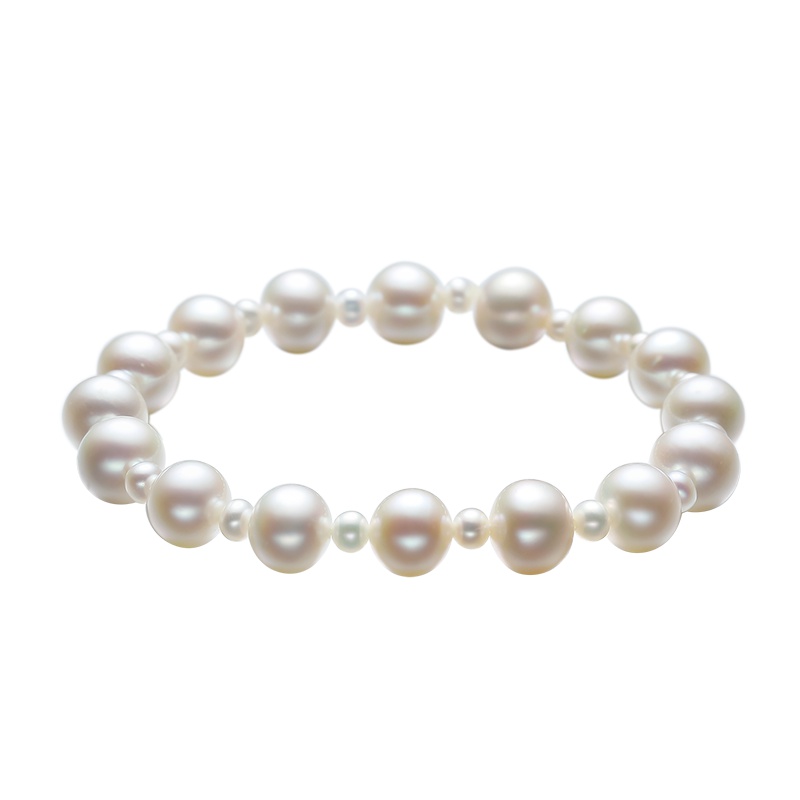 周大生珍珠手链质淡水珍珠手串经典全珠手链优雅百搭正品手饰