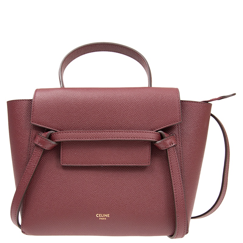 [直营] 赛琳(CELINE) BELT NANO系列 鲶鱼包 粒面小牛皮手袋 女士手提包单肩包 女包