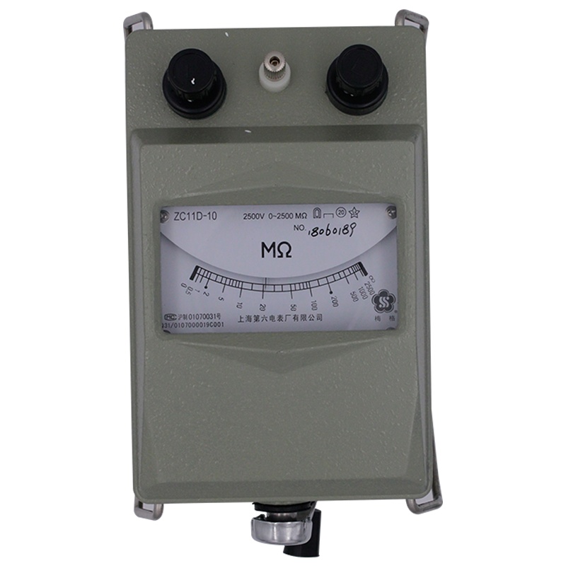 上海第六电表厂梅格牌ZC11D手摇兆欧表 绝缘电阻表