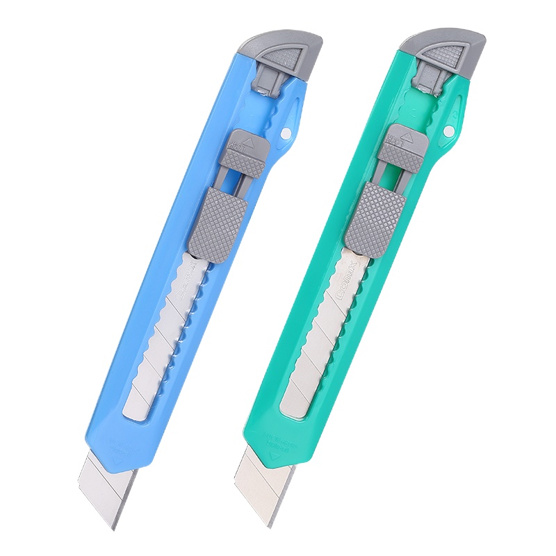 齐心(COMIX) B2809 大号塑胶壳简易美工刀 颜色随机