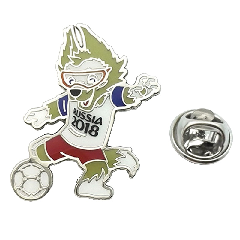 WORLD CUP 2018世界杯吉祥物徽章 多色