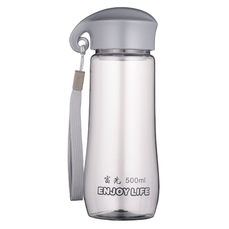 富光(FUGUANG)创意带滤网便携太空杯 500ml大容量变色龙塑料杯透明运动水杯FG0087-500