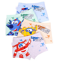 超级飞侠儿童内裤平角裤男童纯棉四角裤宝宝男孩中小童三角裤短裤