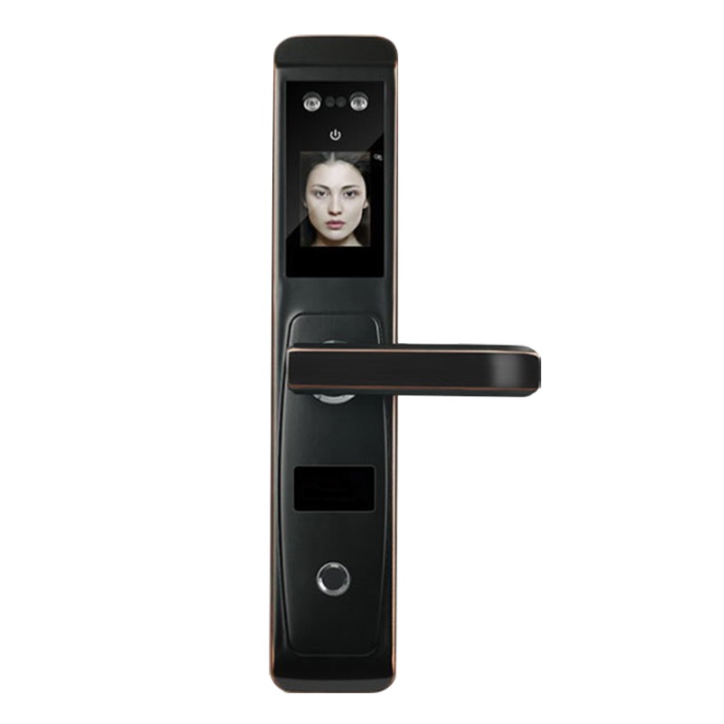 刷脸加指纹识别门锁人脸识别智能门锁半导体指纹识别智能锁