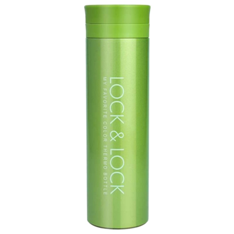 乐扣乐扣（LOCK&LOCK）便携304不锈钢情侣杯 茶隔马克保温保冷杯350ML容量 绿色 LHC9016G