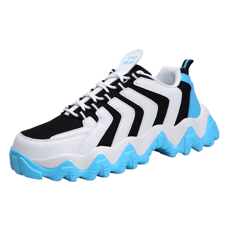 La Chessiers男鞋透气网面运动跑步休闲鞋2025新款春秋季潮流男士老爹百搭潮鞋