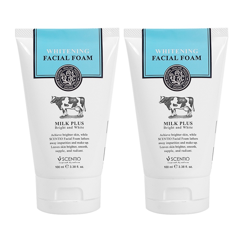 Beauty Buffet 美丽自助Q10牛奶洗面奶 深层清洁温和不刺激男女洁面乳 泰国原装100ml两瓶装