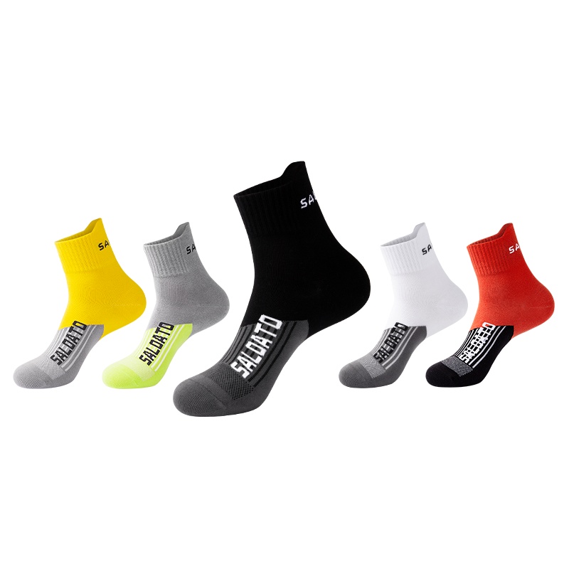 蓓乐妃袜子男中筒棉袜春夏季吸汗高帮篮球运动精英袜专业实战跑步加厚毛巾底男士春秋袜