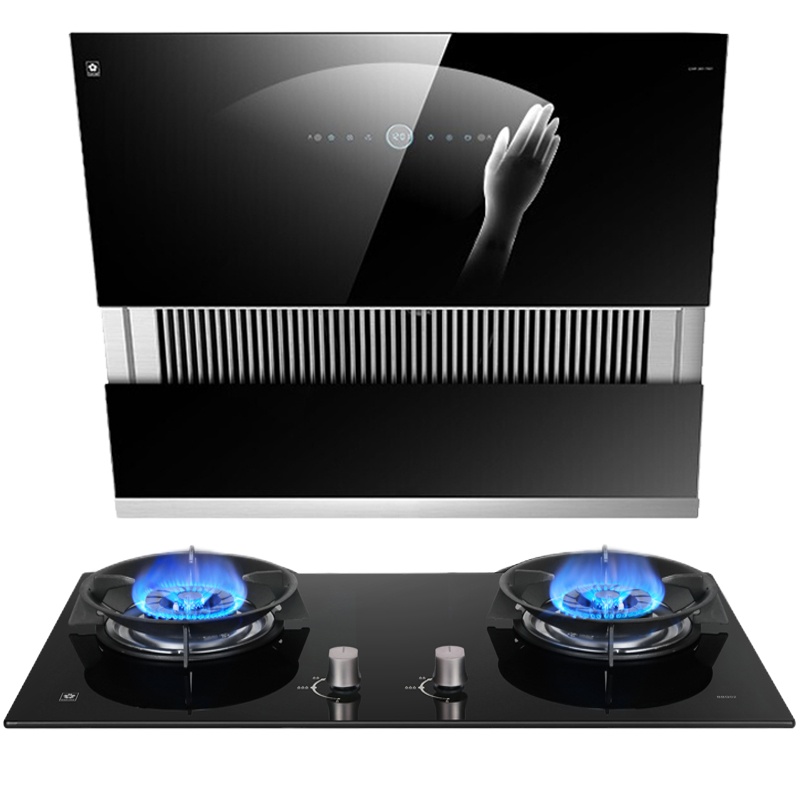 樱花(SAKURA)烟灶套餐 22立方抽油烟机 5.2大火力燃气灶具 烟机灶具厨电烟灶套装7A01+BBG02(天然气)