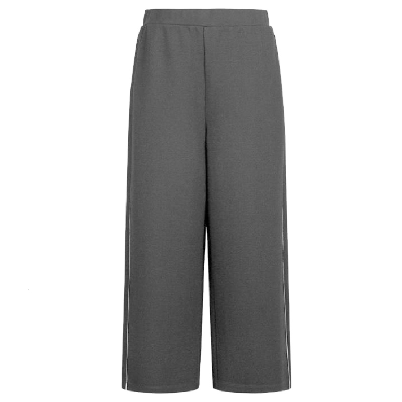 新款拉夏贝尔韩版阔腿裤秋冬宽松七分直筒裤潮女士百搭西装休闲裤10016049