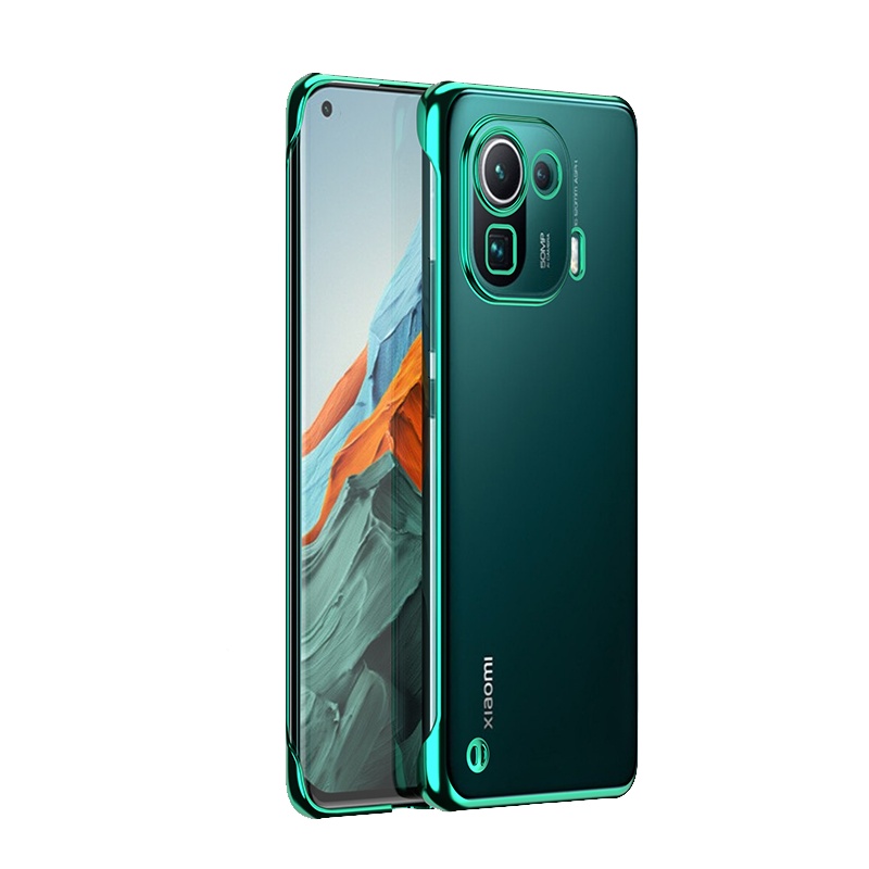 安美宝 opporeno6手机壳reno5pro保护壳透明reno6pro+超薄电镀reno6pro全包防摔套简约