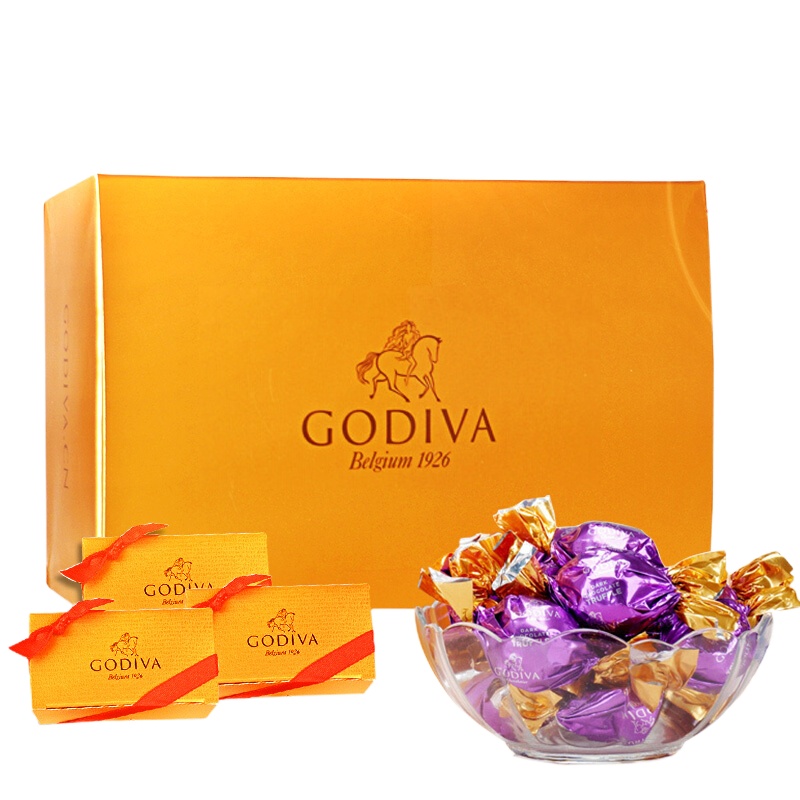 Godiva歌帝梵巧克力礼盒 歌帝梵松露形黑巧克力400g