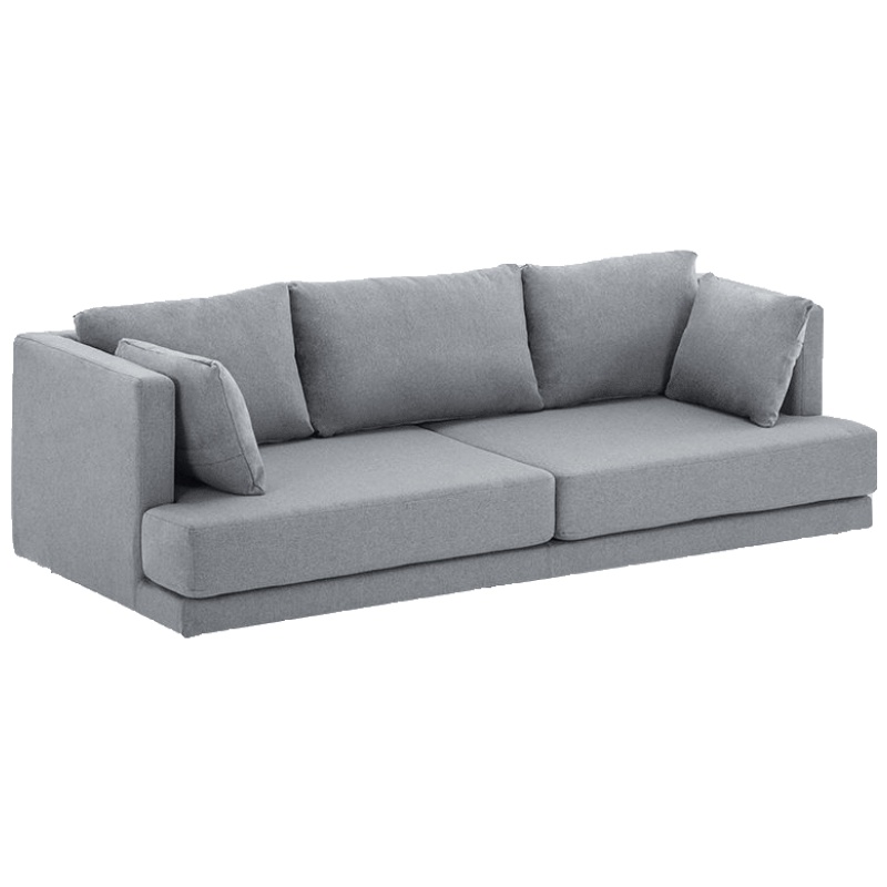 北欧现代休闲布艺客厅日式拆洗双人三人小户型简约科技布公寓沙发安心抵