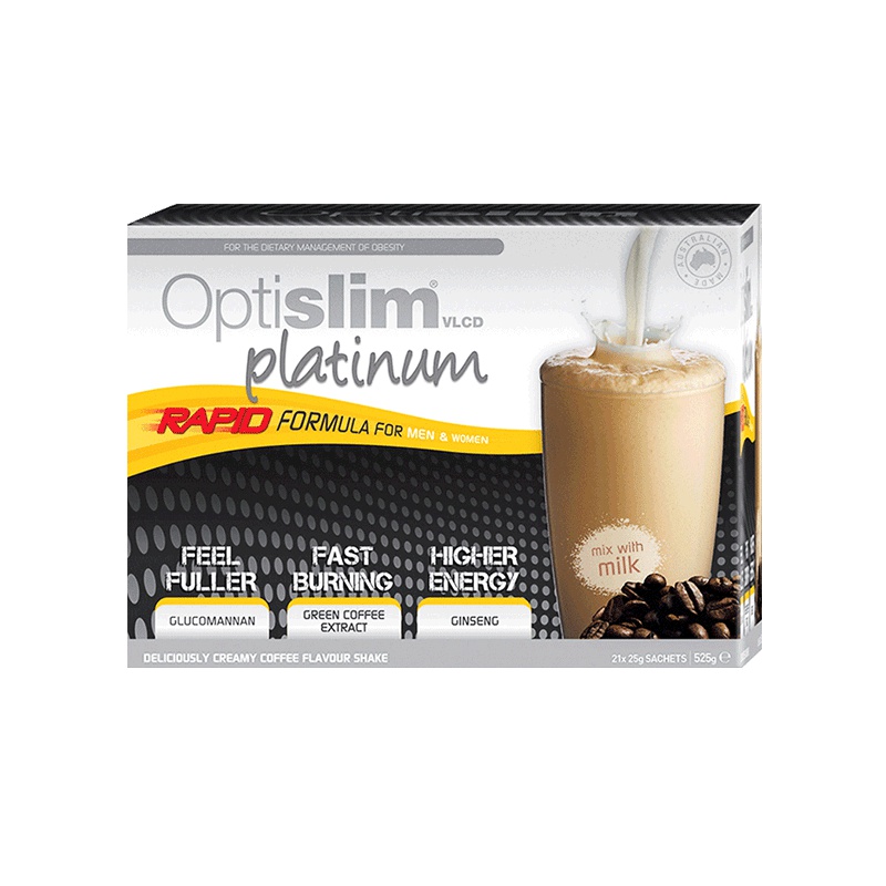 OPTISLIM白金版咖啡味代餐奶昔25g*21袋/盒 膳食营养补充剂
