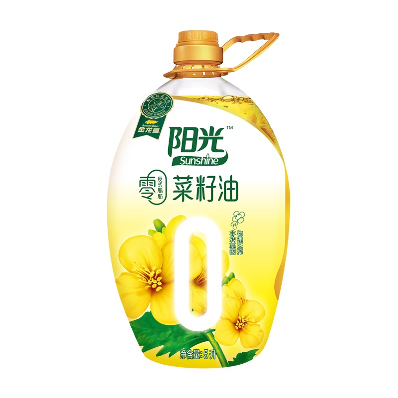 阳光零反式脂肪菜籽油(非转)5L