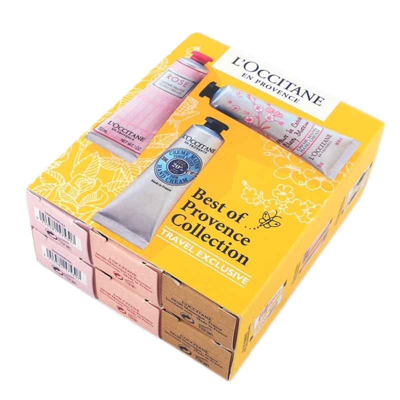 L'OCCITANE欧舒丹护手霜3支礼盒套装(75ml*3) 男女防干裂润手霜 保湿补水嫩白滋润修护