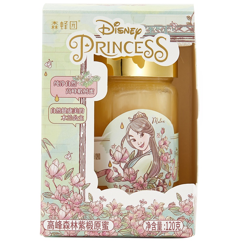 森蜂园&迪士尼定制(花木兰)高峰森林紫椴原蜜120g
