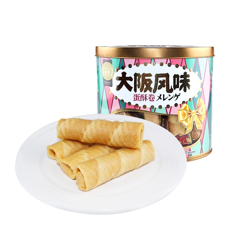 金语 大阪蛋卷酥3盒 208g*3盒 休闲零食蛋卷