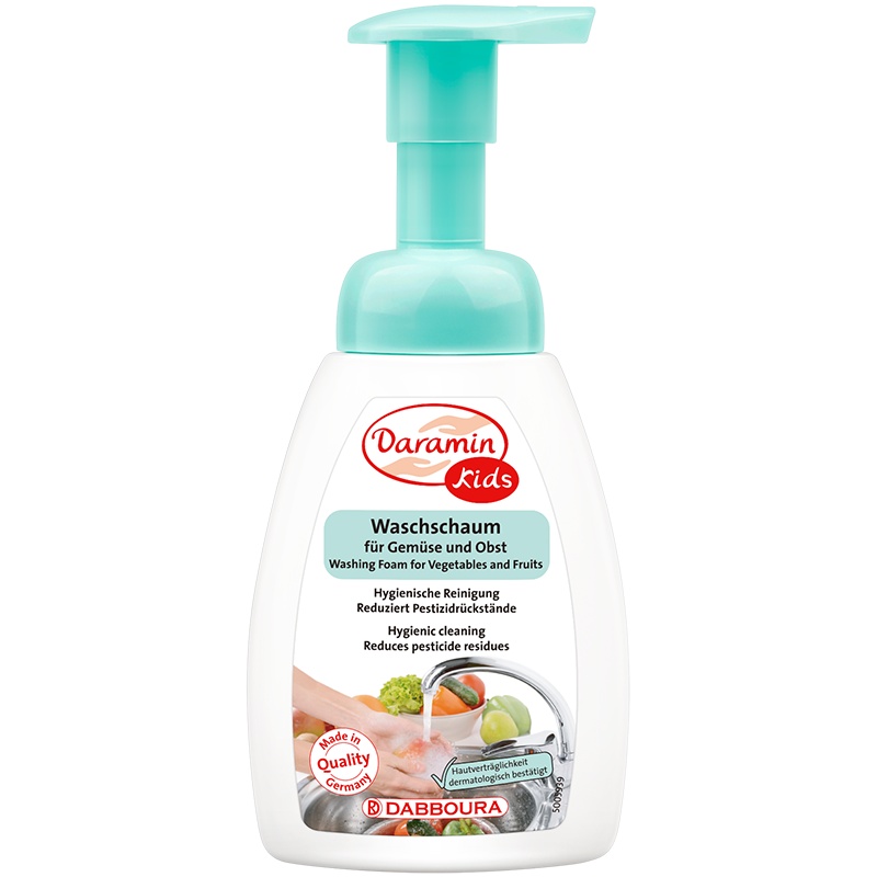 德国进口 daramin达罗咪奶瓶果蔬清洗剂泡沫婴幼儿童奶瓶餐具清洁250ml