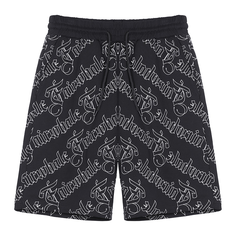 马克华菲街舞系列男士短裤潮流休闲字母印花休闲裤