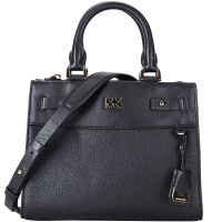 MICHAEL KORS迈克·科尔斯mk女包欧美时尚黑色经典二层牛皮手提单肩斜挎包