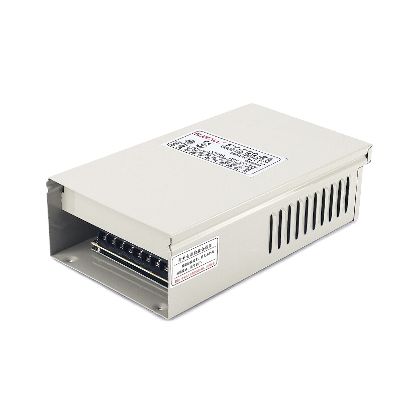 伊莱科FY-200-24 防雨开关电源24V监控摄像头电源适配器LED灯带显示屏变压器直流稳压8.5A 200W