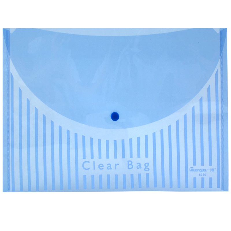 广博(GuangBo)WJ6330按扣文件袋12个/包 塑料文件袋 纽扣袋 公文袋 档案袋 资料袋 办公用品 文件管理