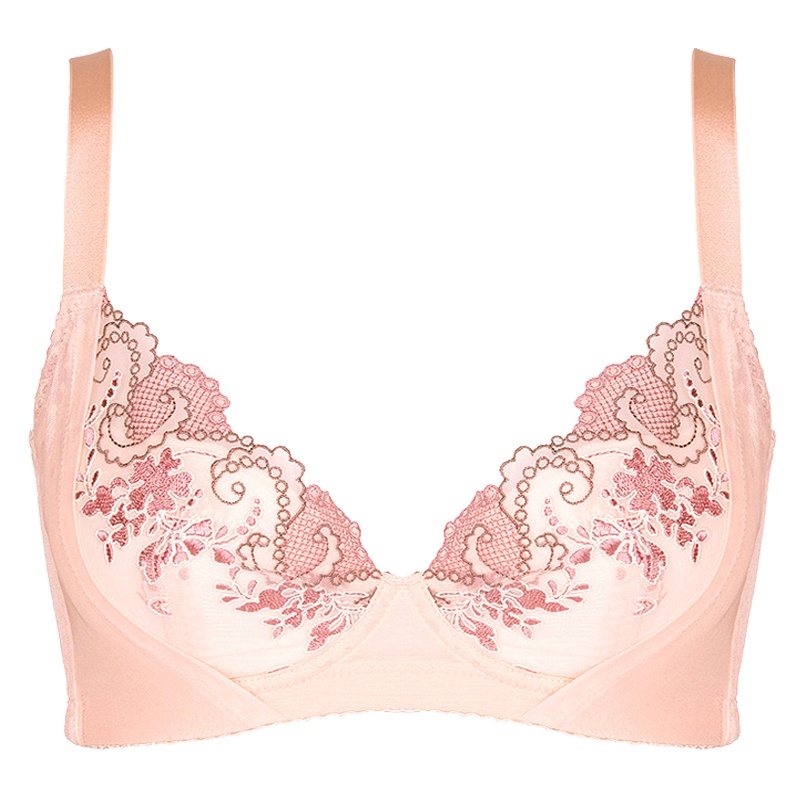 古今内衣 3/4罩杯性感有钢圈调整型薄膜杯含插片收副乳文胸女士胸罩0E233