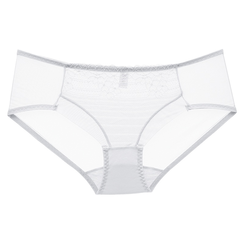 都市丽人温柔呵护柔软亲肤通透性感蕾丝花边舒适提臀中腰女士内裤2P8402
