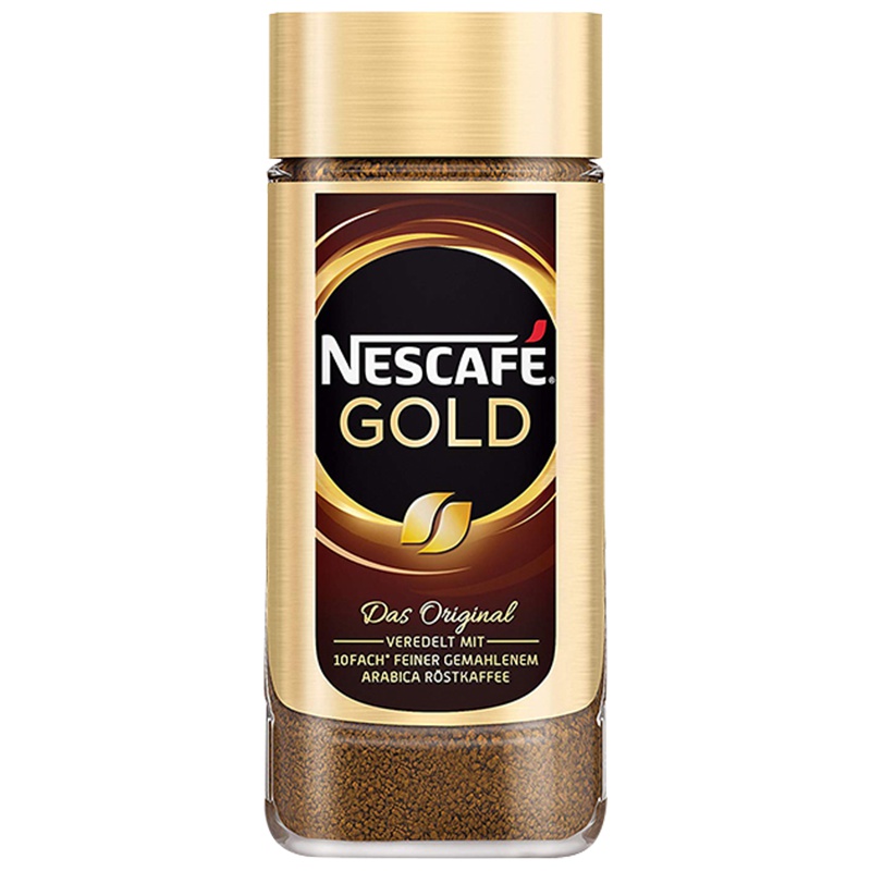 [原味黑咖啡]雀巢(Nestle)速溶金牌原味黑咖啡 荷兰版 200g 速溶咖啡 进口黑咖啡 冲调饮品 荷兰进口