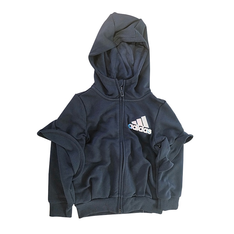 阿迪达斯(Adidas)儿童装2020春季女童连帽防风保暖运动夹克FM9709