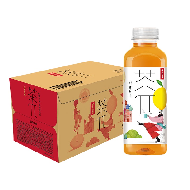 农夫山泉茶π柠檬红茶500ml*15瓶茶派果味茶饮料
