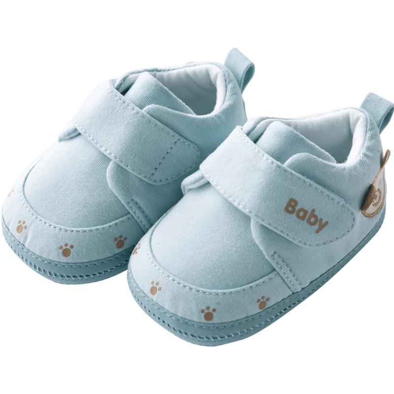 贝贝怡婴儿步前鞋男女宝宝软底 春秋新生儿不掉鞋子191X077