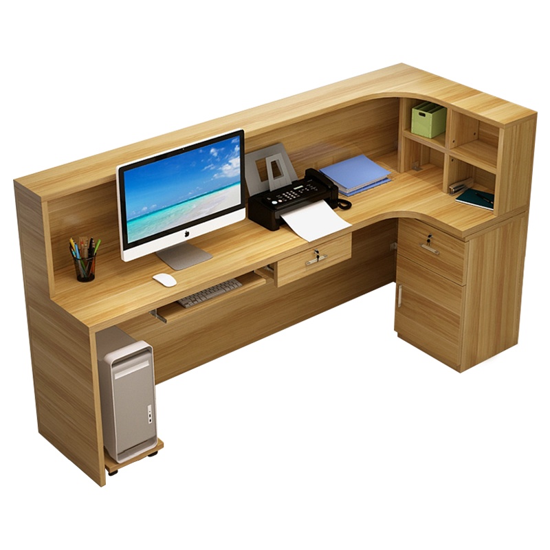 创世人 办公家具收银台柜台简约现代前台接待台收银柜台