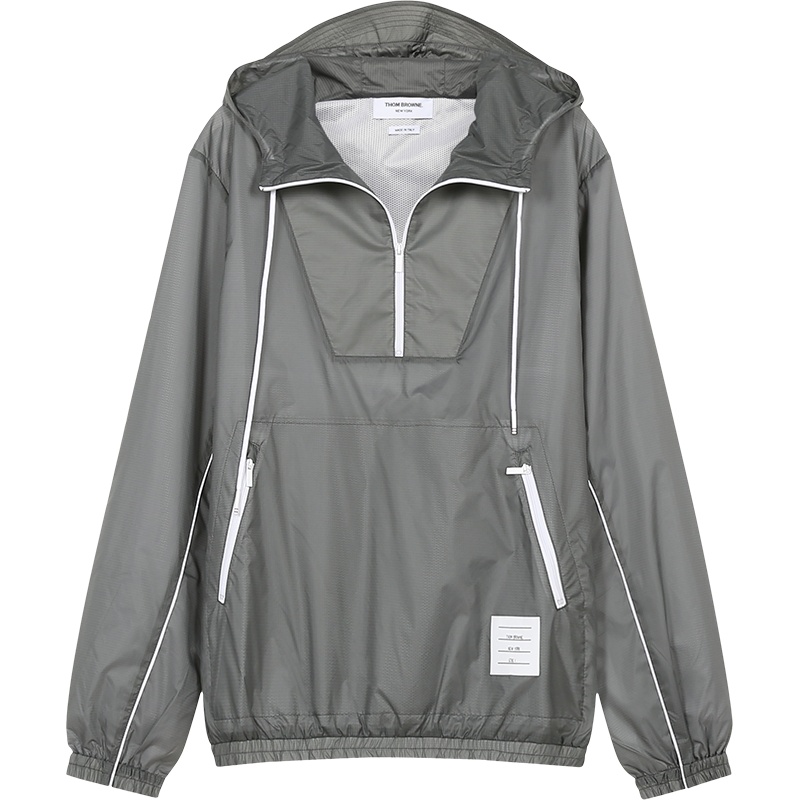汤姆·布朗 THOM BROWNE 男士尼龙连帽套头运动上衣MJT285A 06859