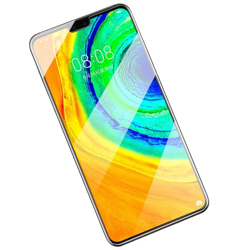 轻万适用华为mate30钢化膜非全屏高清透明防摔贴膜huawei手机保护膜全玻璃