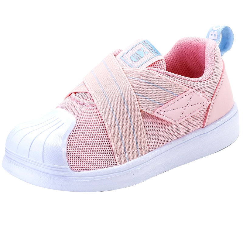 巴布豆童鞋2020春秋季新款儿童运动鞋男童防滑透气女童小童1-8岁贝壳鞋子