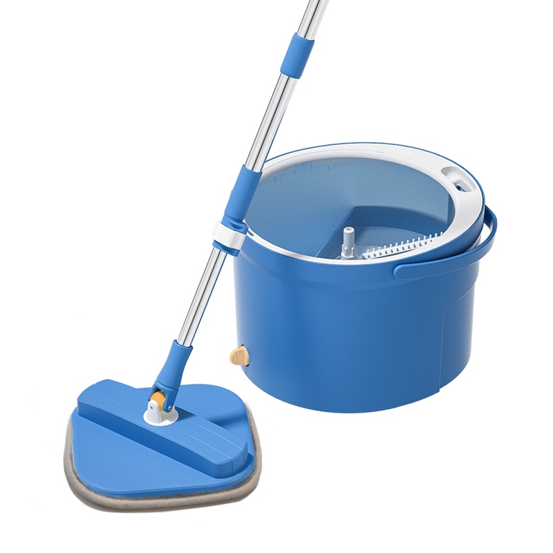 [苏宁自主品牌]百邻平板拖把家用免手洗挤水一拖净干湿两用懒人拖布瓷砖地拖地板神器净污分离4块布