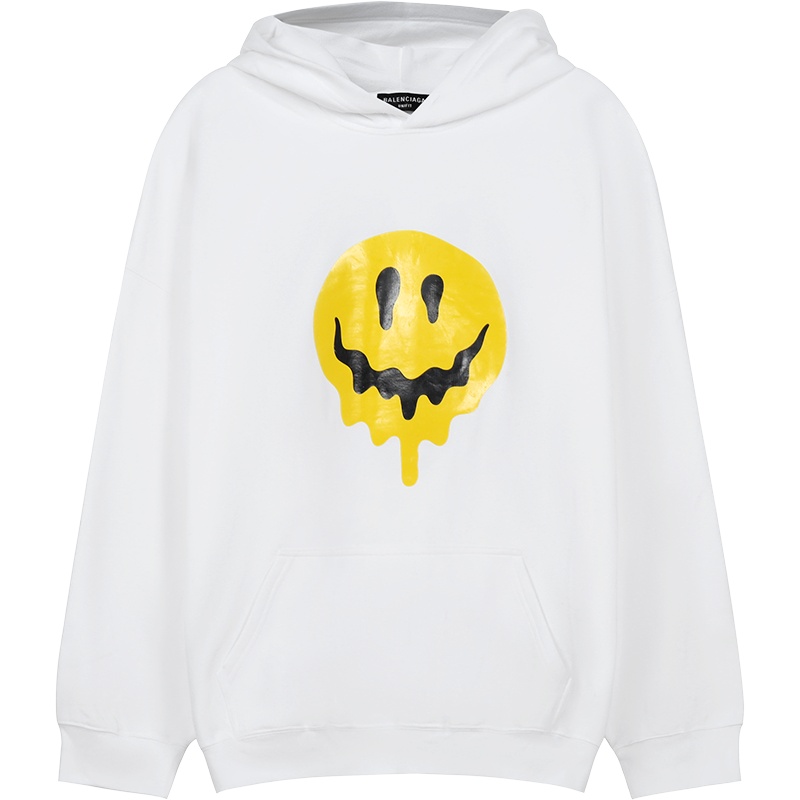 巴黎世家 BALENCIAGA 女士棉质宽松版加绒款连帽长袖卫衣运动衫651799 TKVA2